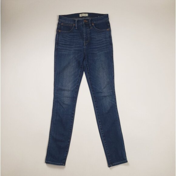 Madewell 10" High-Rise Skinny Jeans in Danny Wash: TENCEL™ Denim Edition Size 25 - Picture 13 of 16